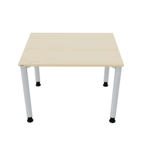 Schreibtisch Ahorn/silber B 100 x T 80 cm