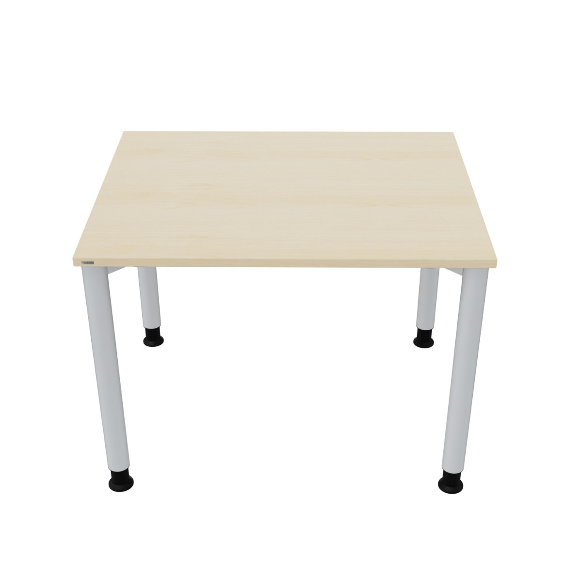 Schreibtisch Ahorn/silber B 100 x T 80 cm