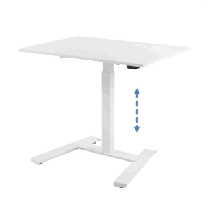 Schreibtisch weiß/weiß elektr. HV B 100 x T 70 cm