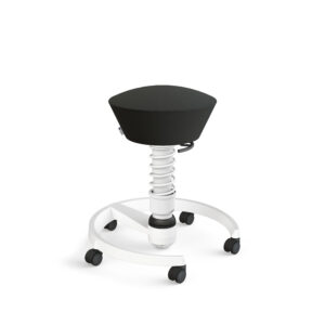 Steh-Sitz-Hocker Aeris Swopper Kunstleder schwarz